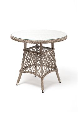 "Эспрессо-80 L" обеденная группа плетеная, цвет бежевый