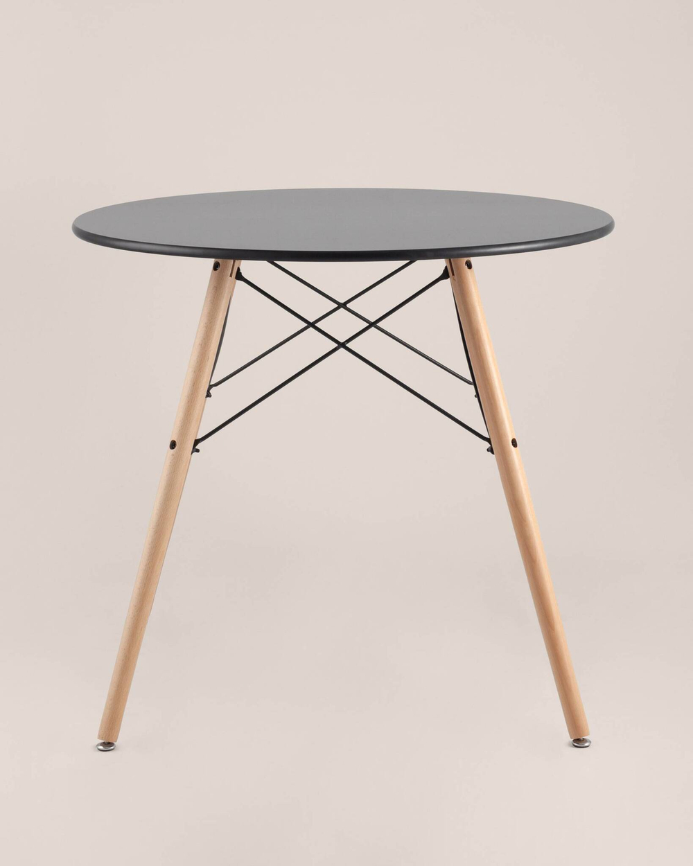 Стол круглый EAMES DSW NEW D=80 черный