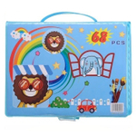 Набор для детского творчества Basir 68 предметов, в разноцветном портфеле с 4 видами рисунков ассорти