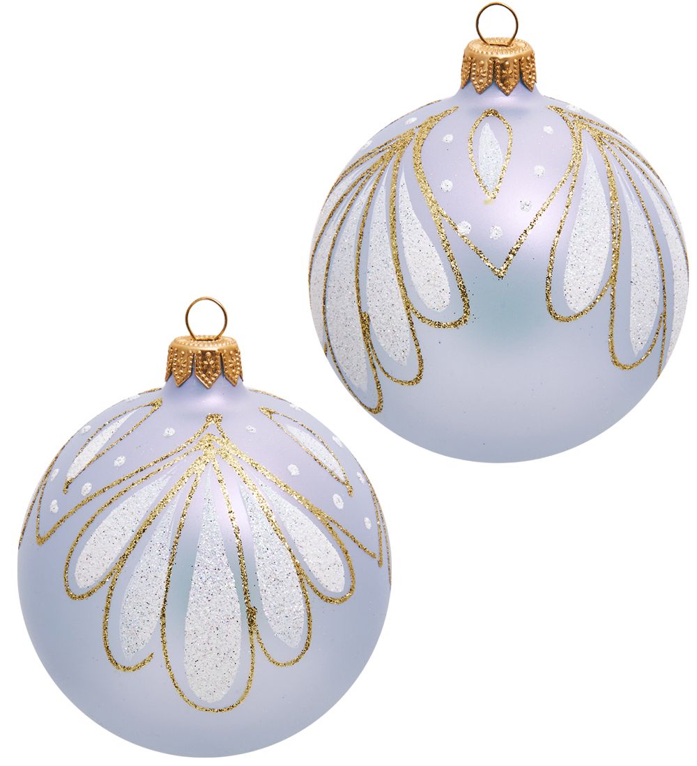 Элита НФШ-1374/3 Набор ел.украшений Шар 2шт «Перо павлина» 85 мм