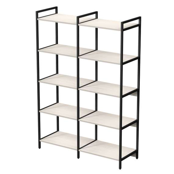 10ССД.5.600 Стеллаж средний двойной 5 полок (1180*400*1704)