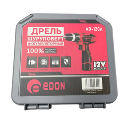 Аккумуляторная дрель-шуруповерт Edon AD-12CA 22506