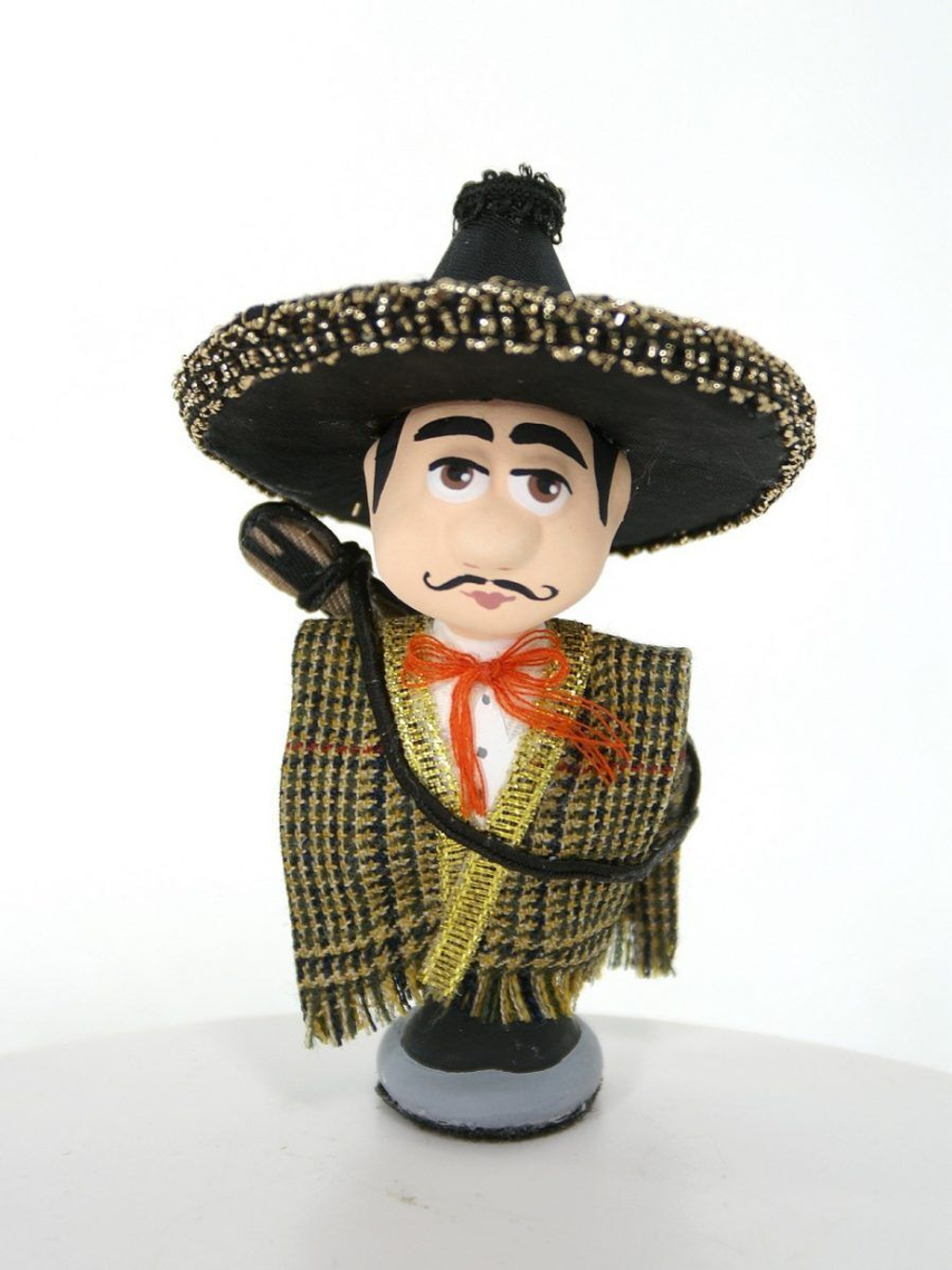 Кукла потешка Мексиканец. Игрушка фарфоровая ручной работы