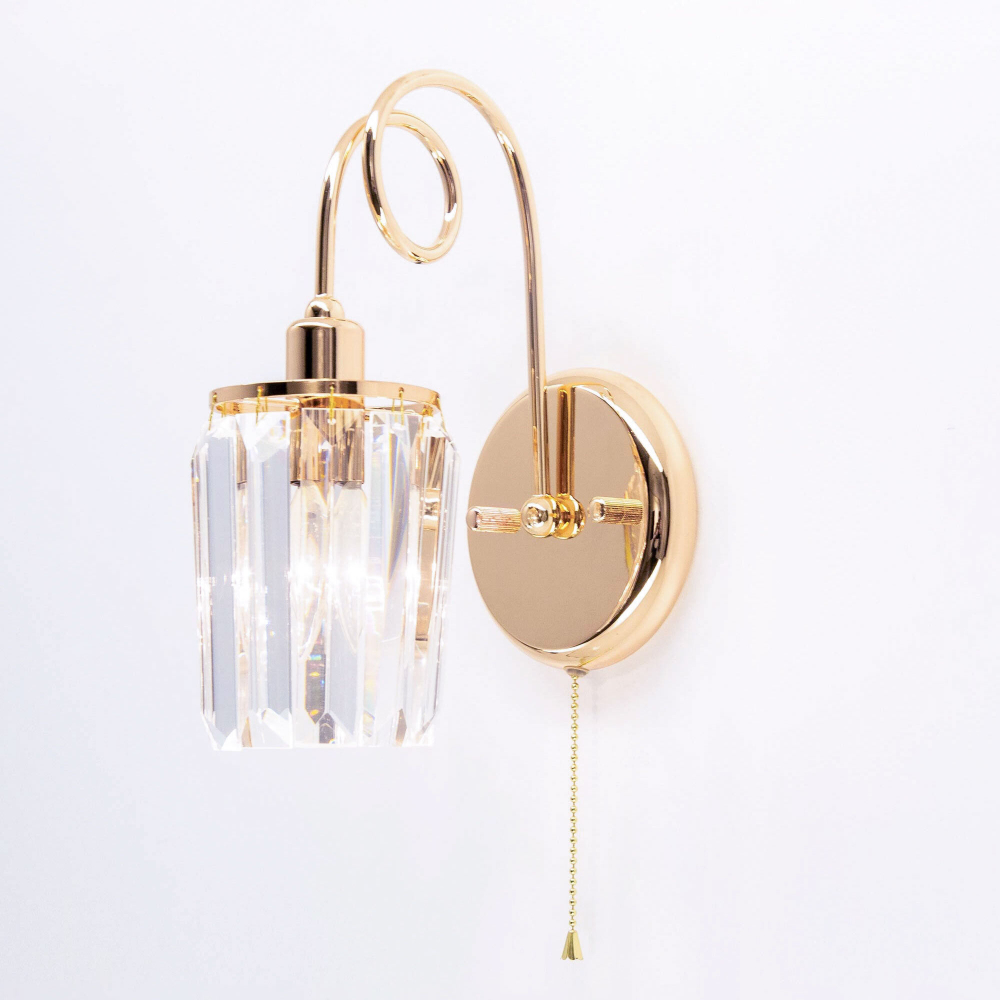 Citilux Синди CL330312 Бра хрустальное с выключателем Золото