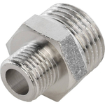 Ниппель STOUT переходной никелированный 1/2"x1/4" НР/НР