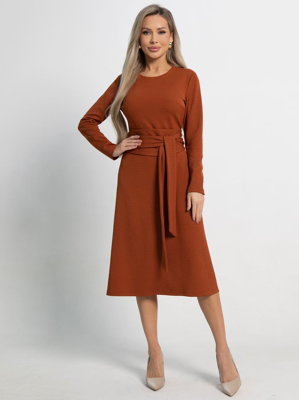 Платье Парижанка НЬЮ (терракотовое) П15067-10М LT Collection