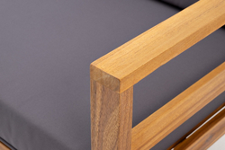 Софа BOOKA 2-х местная с левым подлокотником из акации