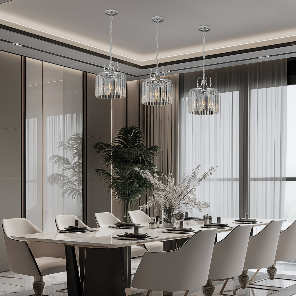 Citilux Инга CL335131 Люстра хрустальная подвесная Хром