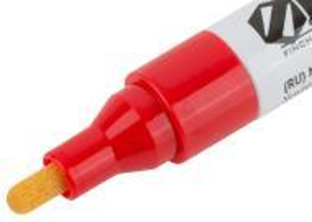 04354 Маркер-краска строительный, алюминиевый корпус, красный FIT