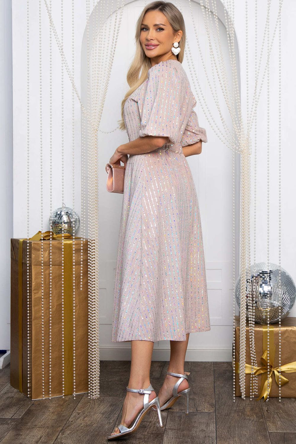 Платье праздничное Мадлен (персиковое) П14604-18М LT Collection