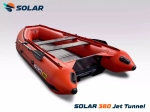 Лодка надувная моторная solar-380 jet tunnel