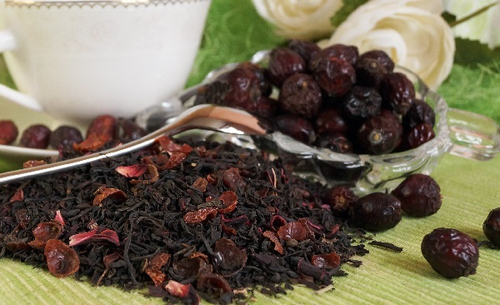 Черный чай с шиповником РЧК 500г