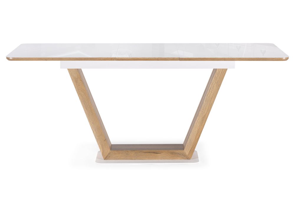 Стол Иматра 140(180)х80х75 белый / дуб вотан