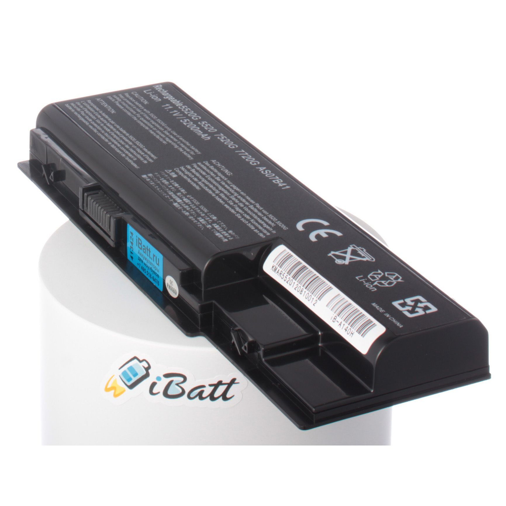 Аккумулятор iBatt 5200mAh для Acer AS07B31, AS07B51, AS07B41, AS07B42 (11.1V)
