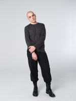 Лонгслив унисекс "Серость". Серый меланж