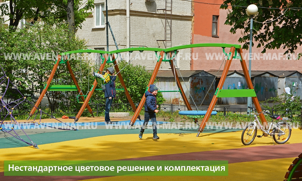 Каркас качелей деревянный