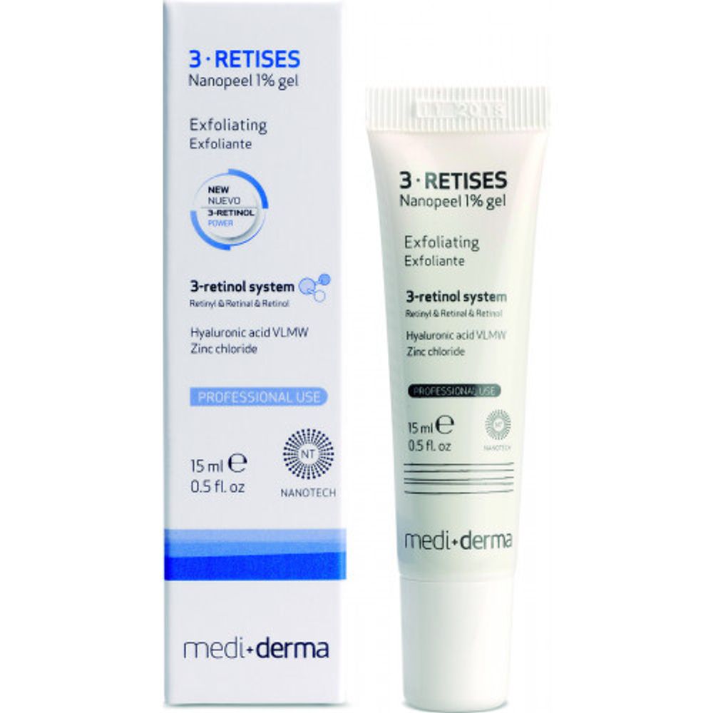 3-RETISES Nanopeel 1% gel – Гель-эксфолиант с ретиноловой кислотой, 15 мл