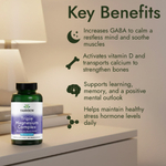 Swanson Vitamins, Комплекс тройного магния, 400 мг, 100 капсул