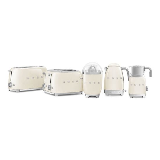 Тостер на 4 ломтика Smeg TSF02CREU , бежевый
