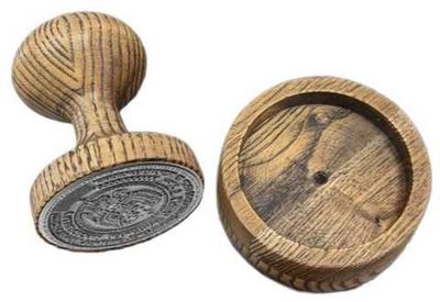 Печать на ручной оснастке СТАНДАРТ Д50 мм дерево