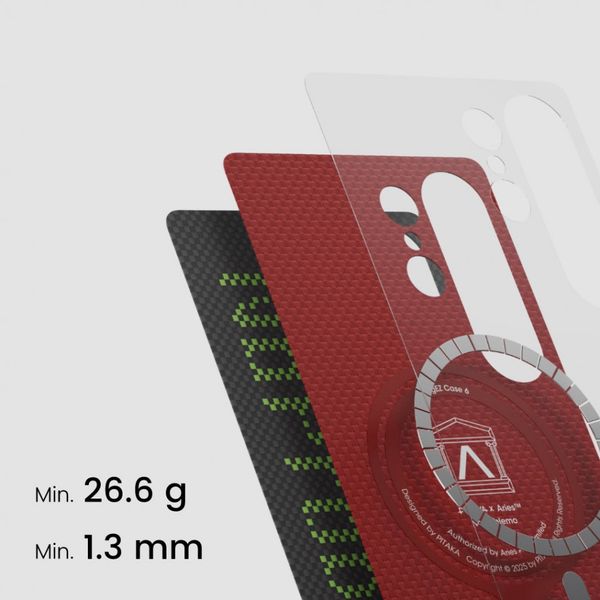 Чехол Pitaka Tactile Woven для Samsung Galaxy S25 Ultra, Без проблем | NoProblemo