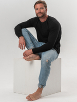 Футболка мужская с круглым вырезом черный