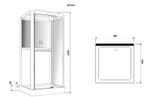 Душевая кабина Grossman Alba GR221(R) (90x90x225) дверь распашная,3 места