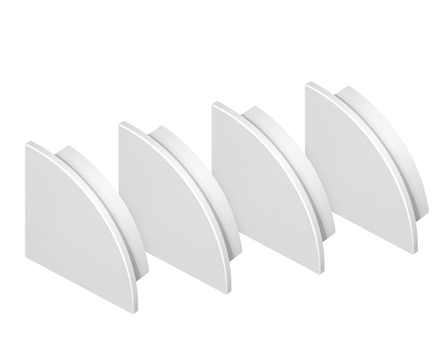 Ambrella Заглушка для углового круглого алюминиевого профиля GP2100 (комплект 4шт) Alum Profile GP8460