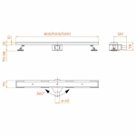 Душевой лоток RGW SDR SDR-08B-100 100 21210810-014 черный