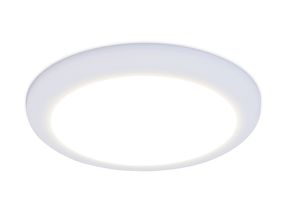 Встраиваемый cветодиодный светильник с подсветкой и регулируемым крепежом DCR309 5W+3W 4200K/6400K 85-265V D90*35 (A50-75)