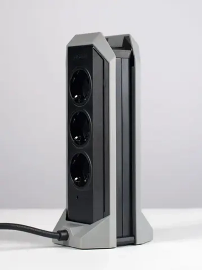 Вертикальный сетевой фильтр GAME TOWER EV-101, черный