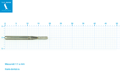 Бор алмазный стандартный Frank Dental типа FG - D.835KR.012.FG