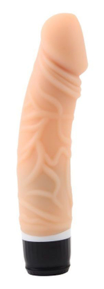 Телесный вибратор-реалистик Thick Realistic Dildo - 19,5 см. (Цвет: телесный)