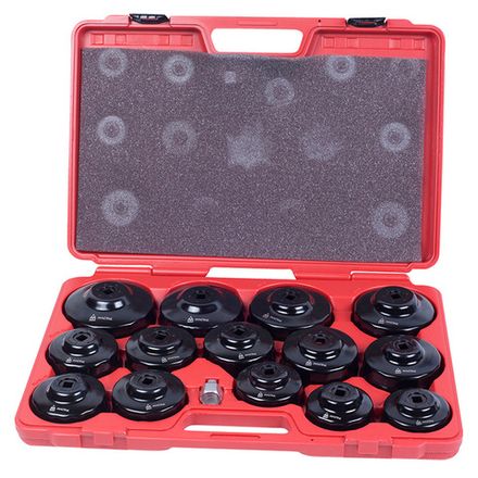 Цена на МАСТАК (103-40015C) Набор съемников масляных фильтров, 15 предметов