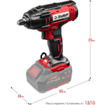 Гайковерт ударный аккумуляторный Зубр Мастер ГУЛ-255 без АКБ