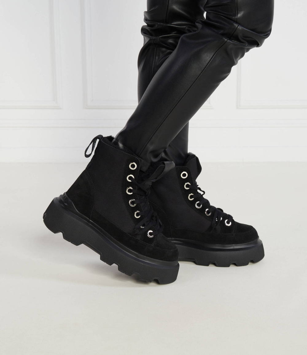 Кожаные ботильоны MATILDA SHEARLING INUIKII - черный(35203-028)