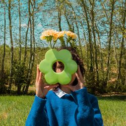 Ваза для цветов Daisy, 20 см, зеленая