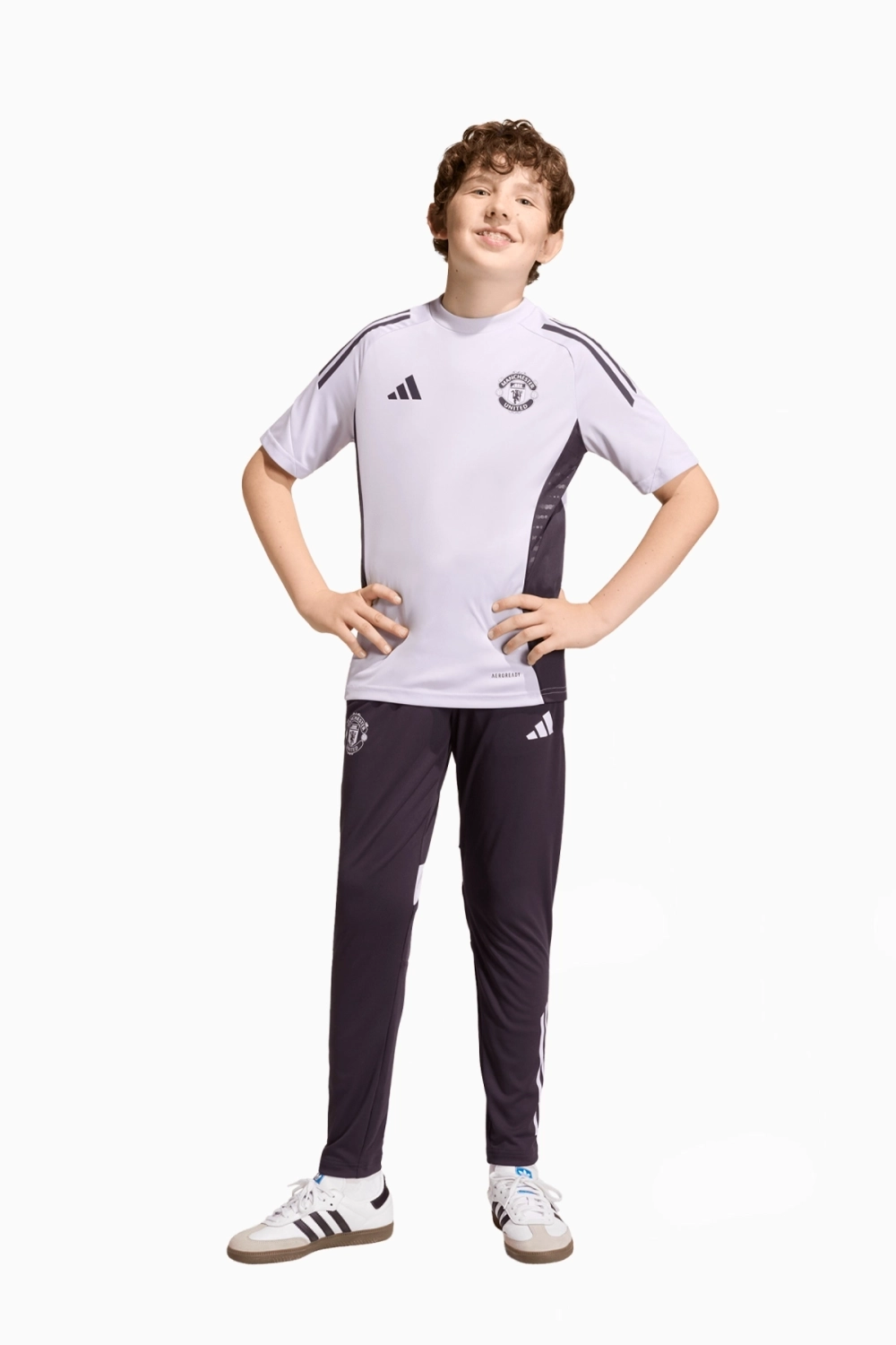 Футболка adidas Manchester United 25/26 Training Junior - фиолетовый
