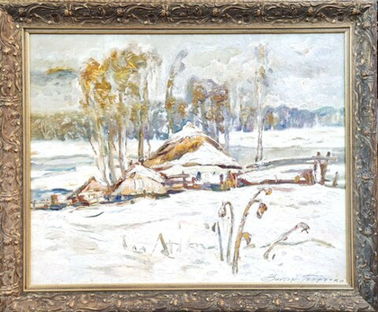 Картина Толочко В.И. "Седнев. Зима." холст/масло 75х70
