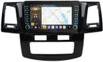 Магнитола для Toyota HiLux 2011-2015 - Carmedia OL-9603 (кнопки и крутилки), Android 12, TS10, CarPlay, 4G SIM-слот