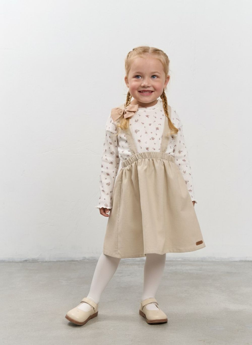 Сарафан вельветовый "Крем-брюле" 0+