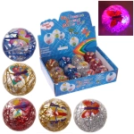 Мяч 5,5 см «Яркая Бабочка» (попрыгун с водой и подсветкой) СТИКЕР НА ВЛОЖЕНИЕ