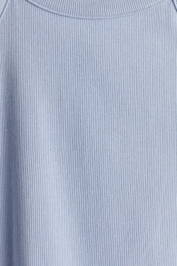 H&M Топ на бретелях в рубчик, голубой