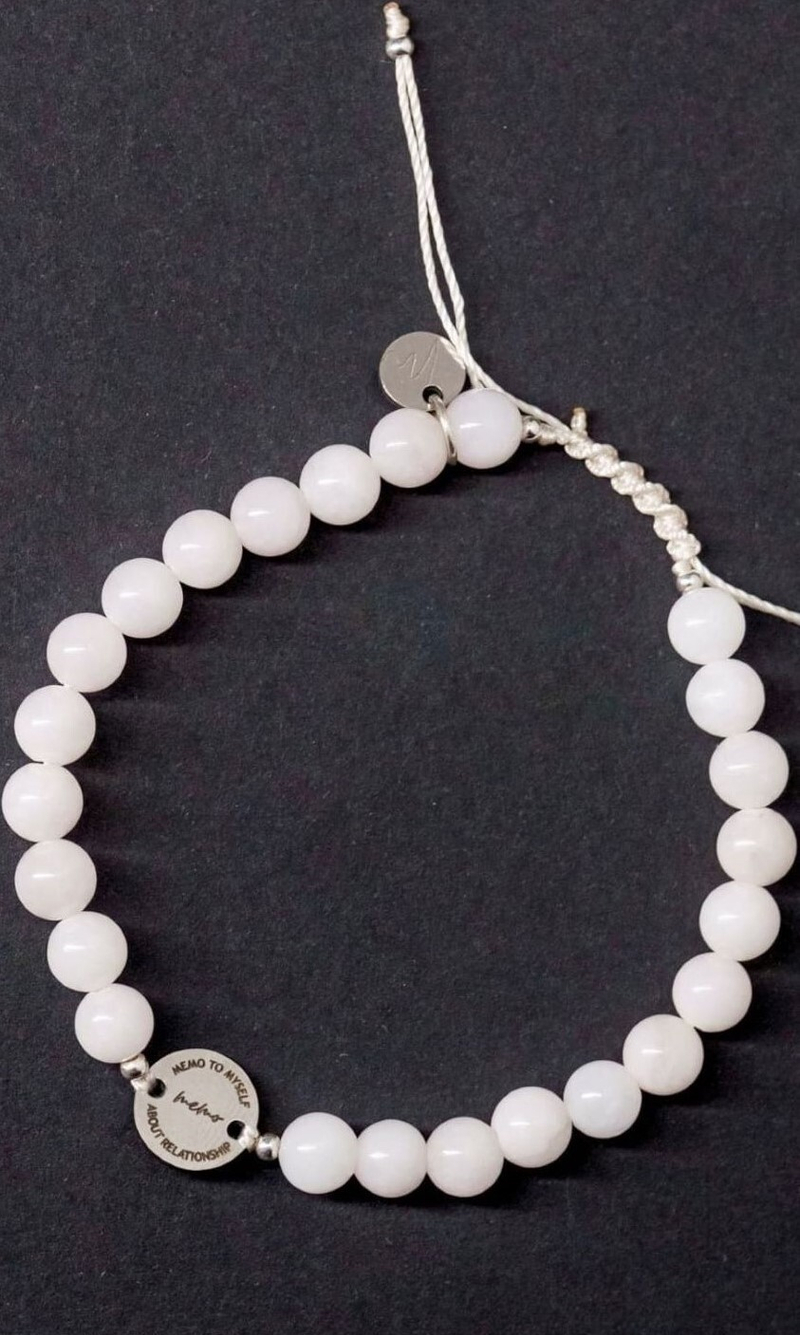 Браслет "Memo about Love&Luck" шамбала из розового кварца