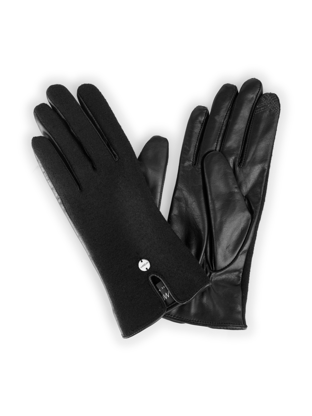 Перчатки из натуральной кожи и шерсти