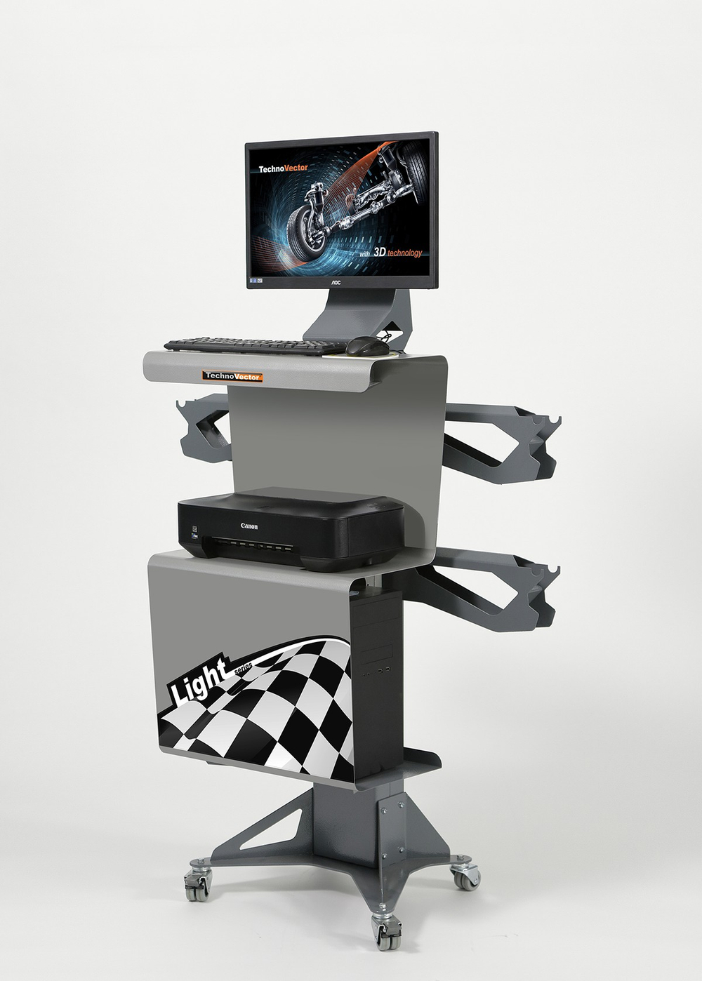 Мобильный стенд сход-развал 3D для грузовых автомобилей ТехноВектор 7 Truck 7204 HT MC2