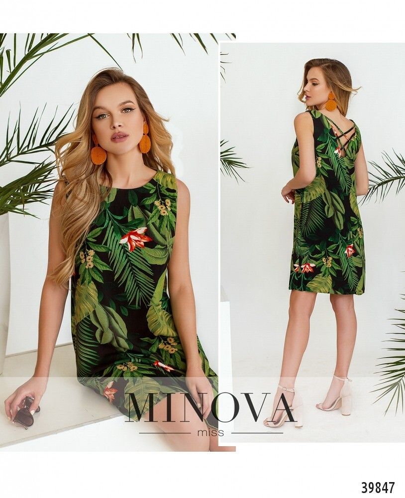 Платье 3153-черный Minova