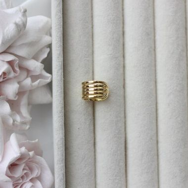 Кафф 13*8 мм, позолота,Ш137