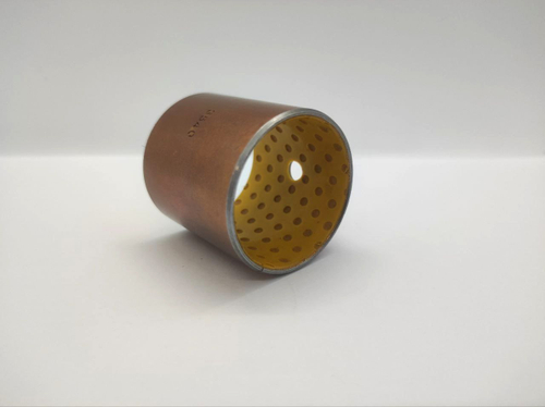 Металлополимерная разрезная свертная втулка SF-2Y BUSH 35*39*40 / Скользящий подшипник / Стальная втулка с POM покрытием и бронзовым напылением / для манипуляторов и спец. техники