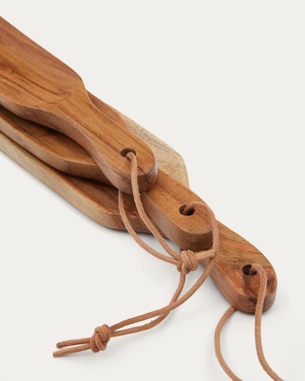 Selvira набор из 3 сервировочных досок из дерева акации